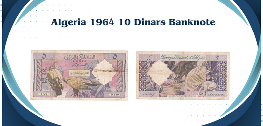 Algeria 1964 10 Dinars Banknote