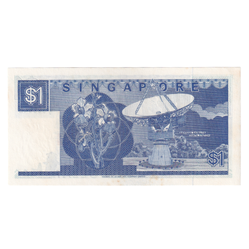 Singapore 1987 1 Dollar VF D/9 966042 Banknote