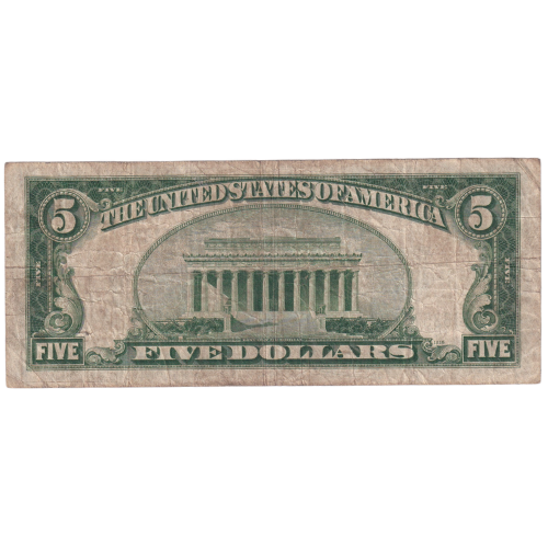 USA 1934 5 Dollars J63576857 A