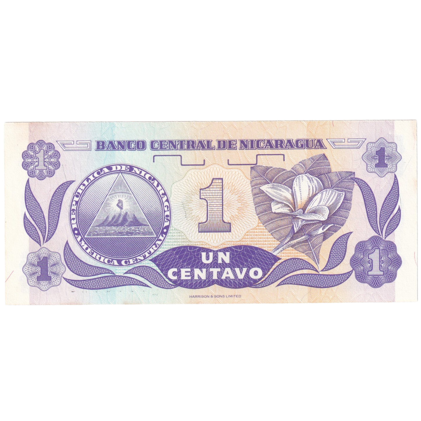 Nicaragua 1991 1 Centavos UNC A/C 9368617 Banknote