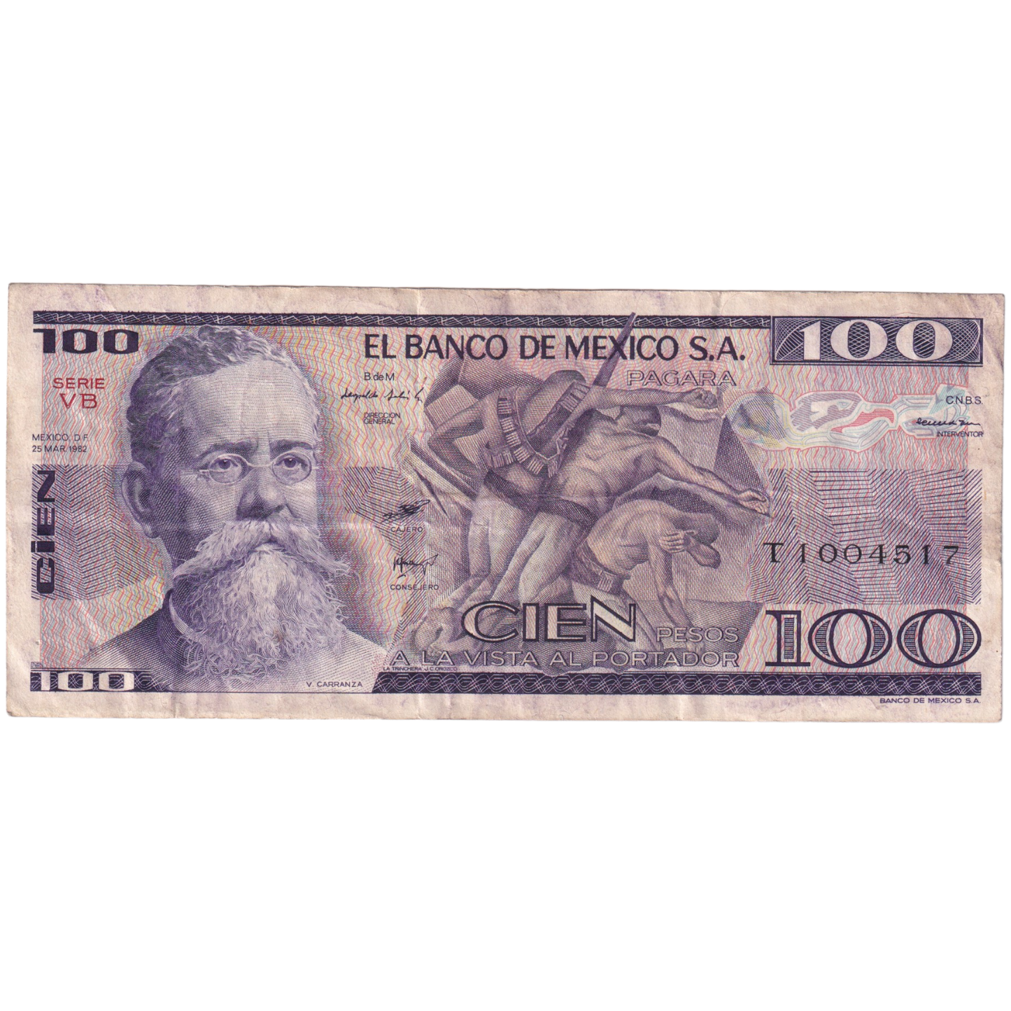 Mexico 1982 100 Pesos T 1004517