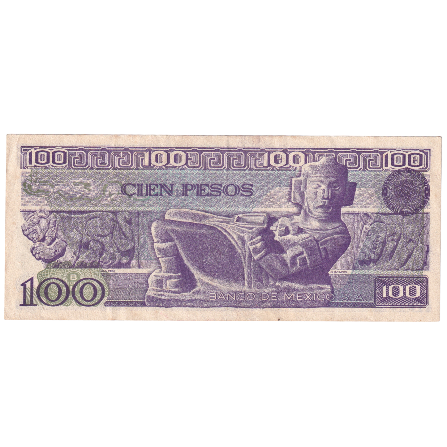 Mexico 1982 100 Pesos UNC C6473064 Banknote