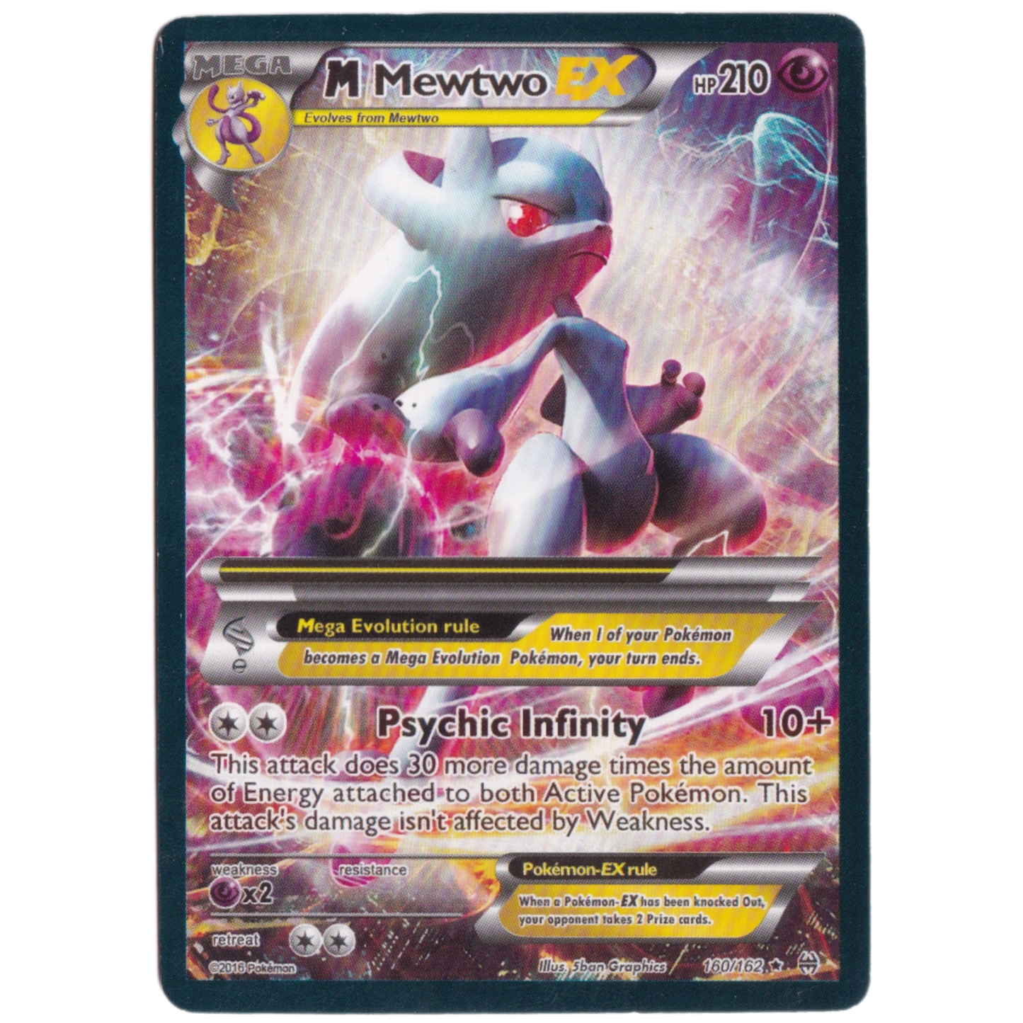 Pokemon Mega M Mewtwo GX HP 210 Card