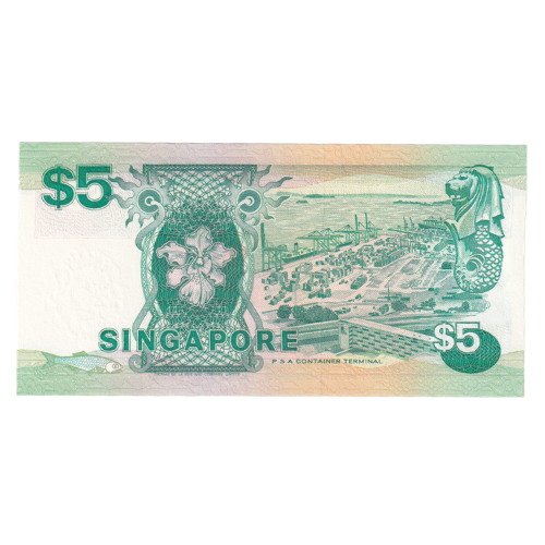 Singapore 1997 5 Dollar UNC A/31 491146 Banknote