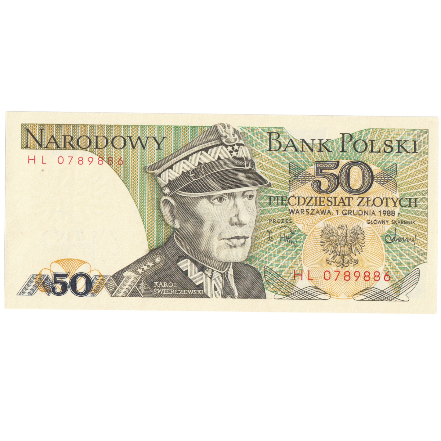 Poland 1988 50 Zlotych HL 0789886