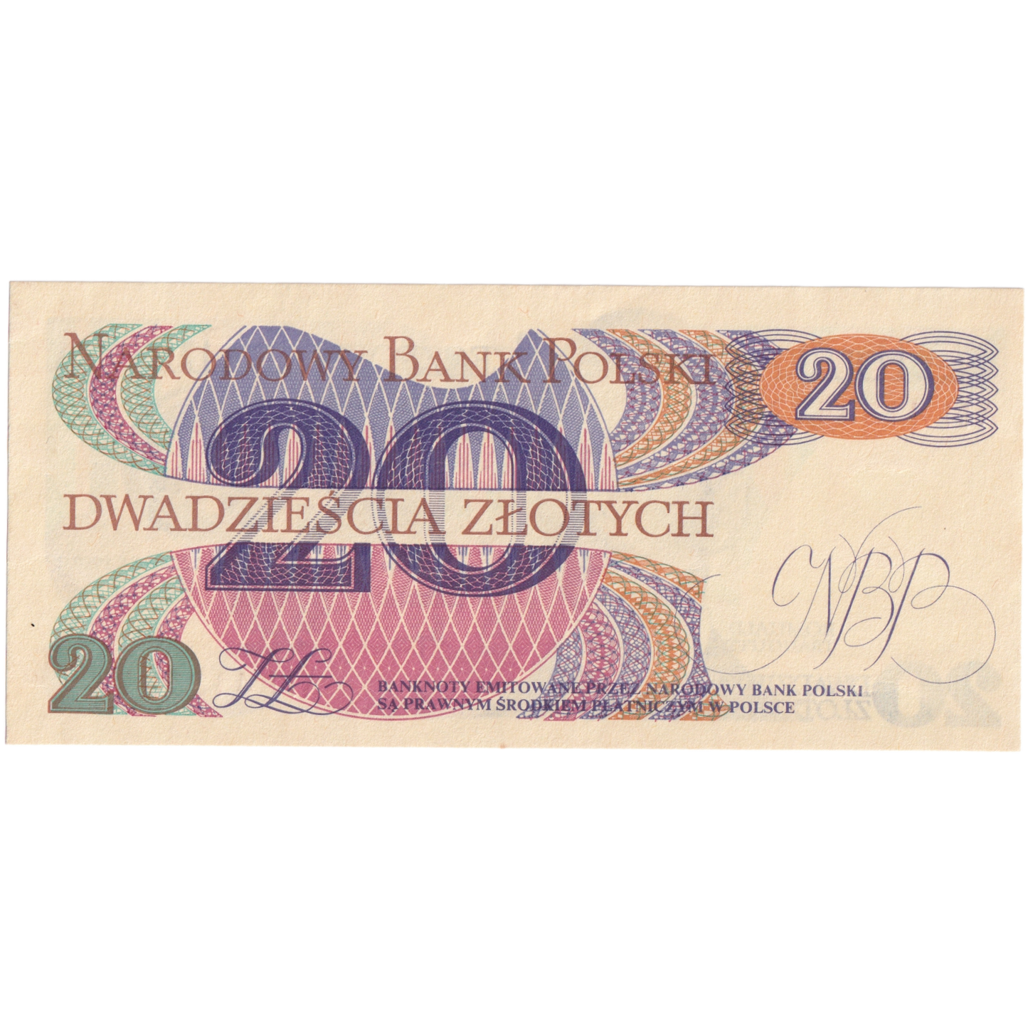 Poland 1982 20 Zlotych UNC AM 4133517 Banknote