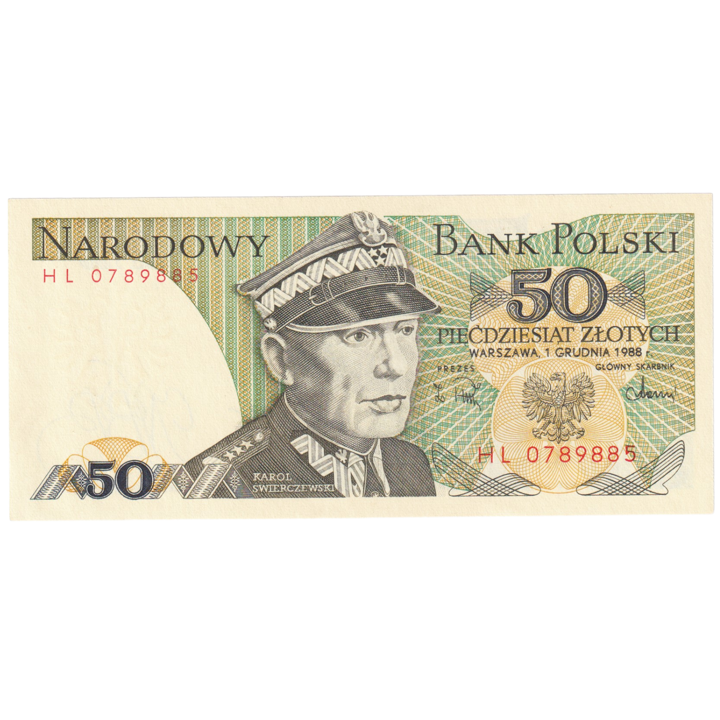 Poland 1988 50 Zlotych HL 0789885