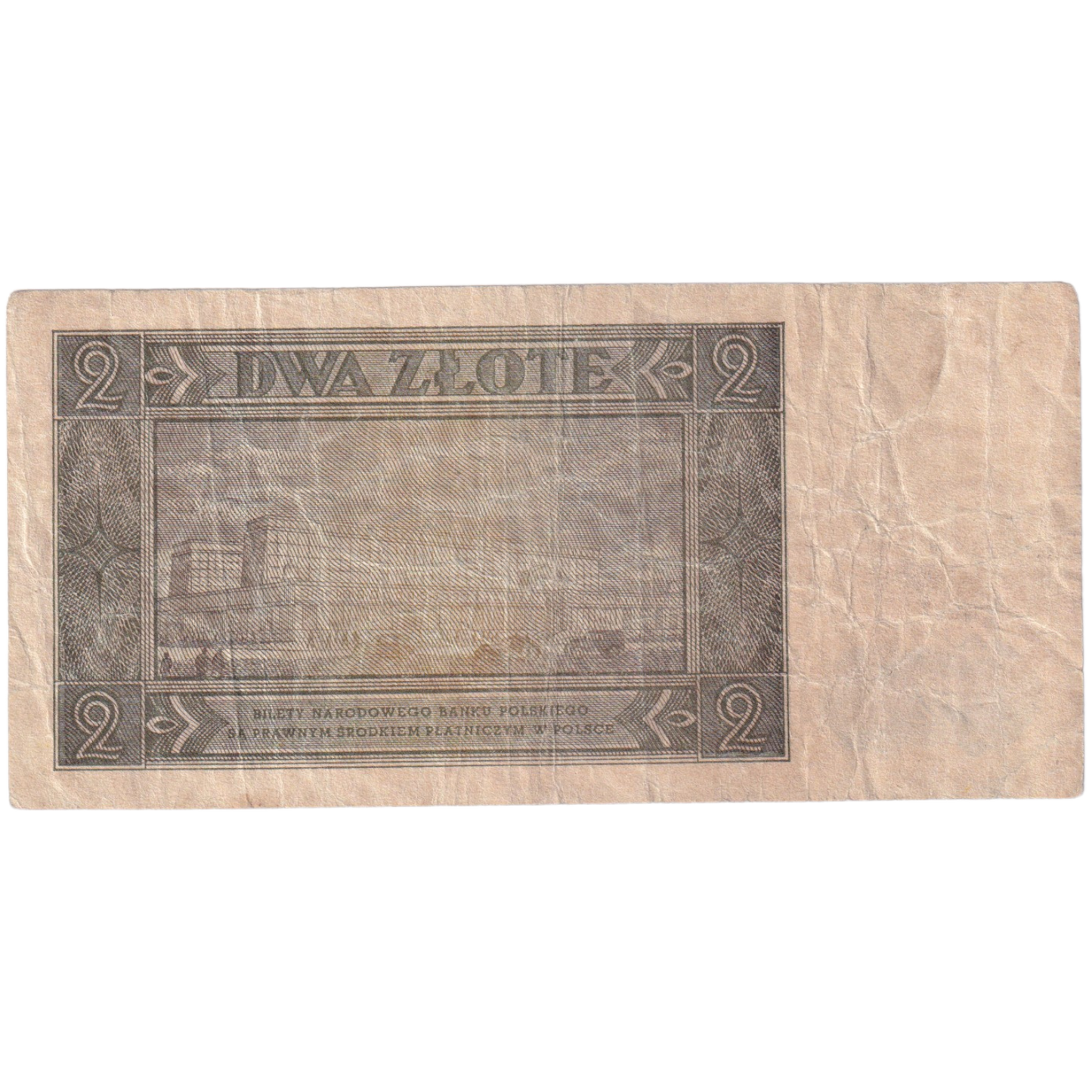 Poland 1948 2 Zlote F D 5032285 Banknote