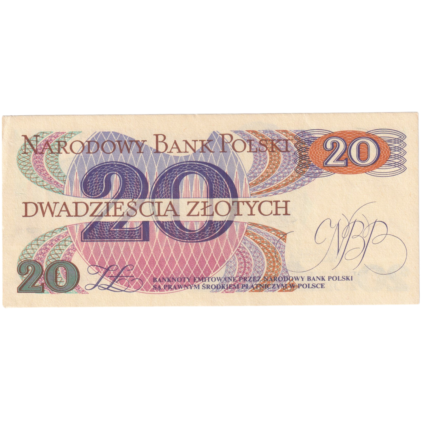 Poland 1982 20 Zlotych UNC AM 6702805 Banknote