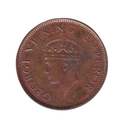 British India 1942 1/4 Anna XF King George VI Coin