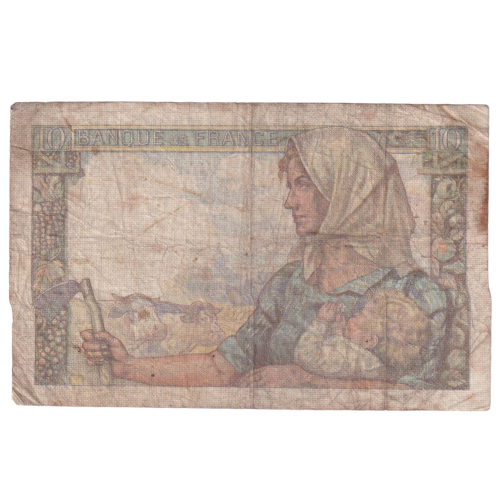 France 1944 10 Francs F 076344550 Banknote