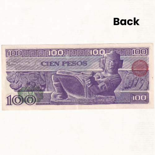 Mexico 1982 100 Pesos Note UNC Z9633881 Banknote