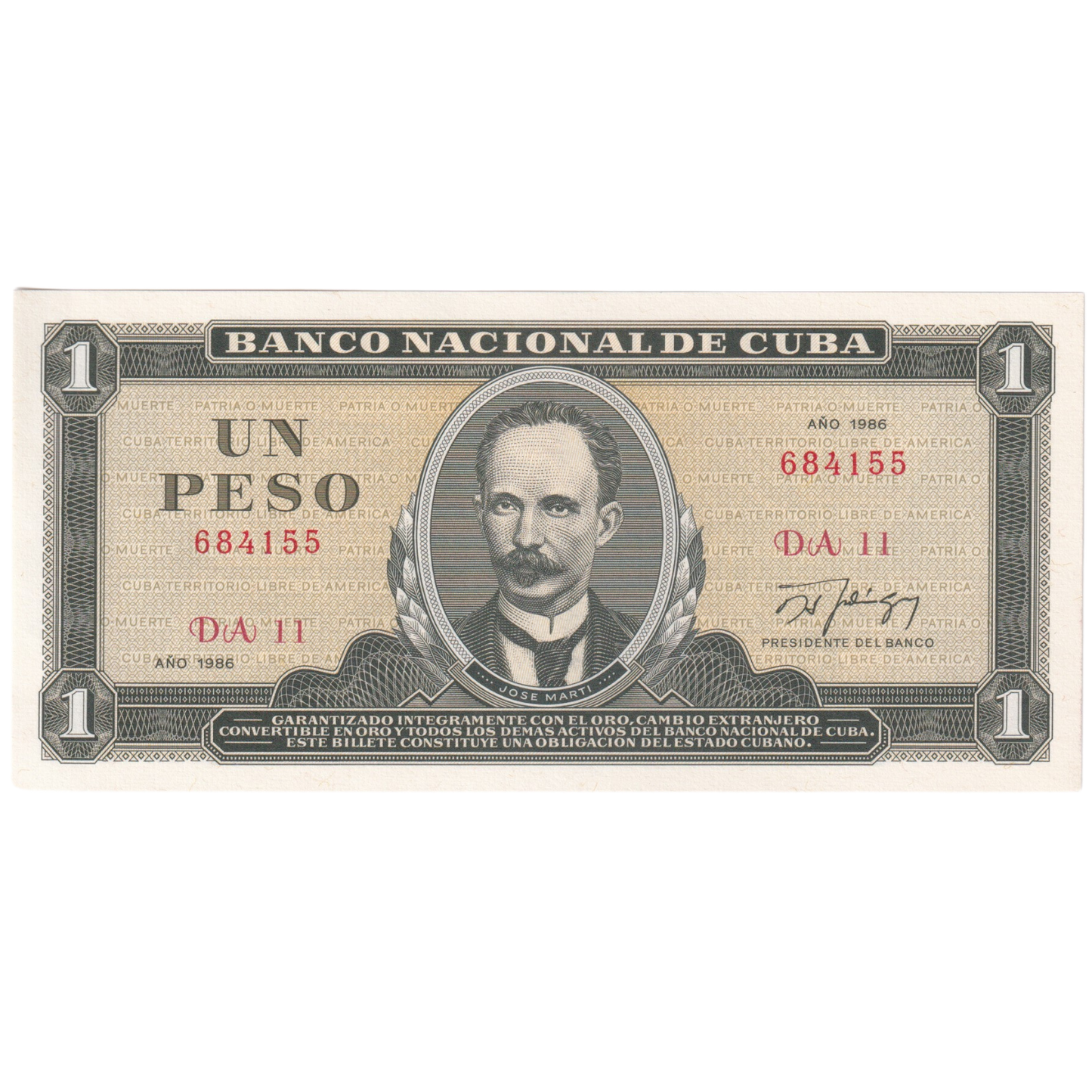 Cuba 1986 1 Peso 684155