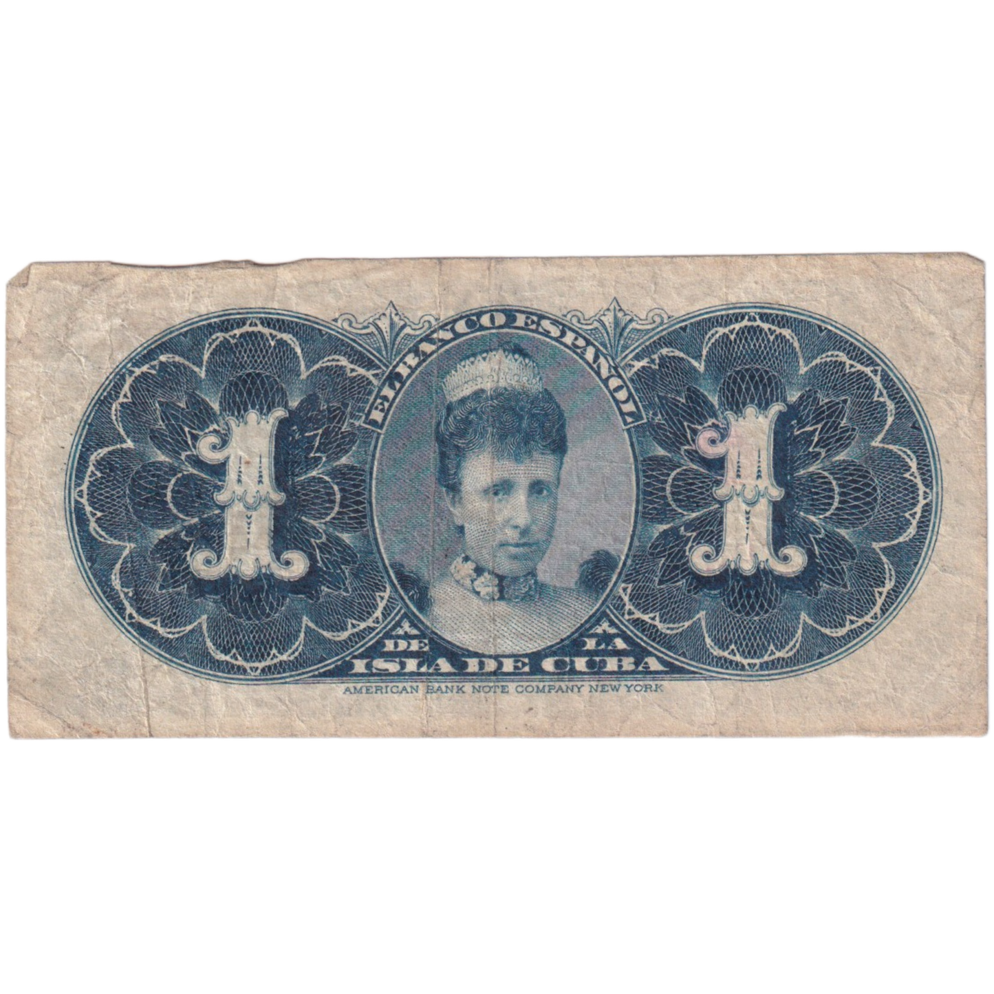 Cuba 1896 1 Peso F 0329083 Banknote