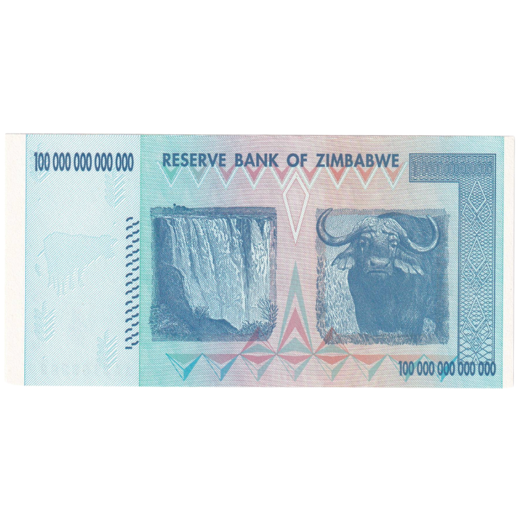 Zimbabwe 2008 100 Trillion Dollars