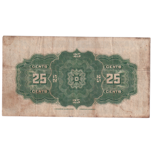 Canada 1923 25 Cents F 161661 Banknote