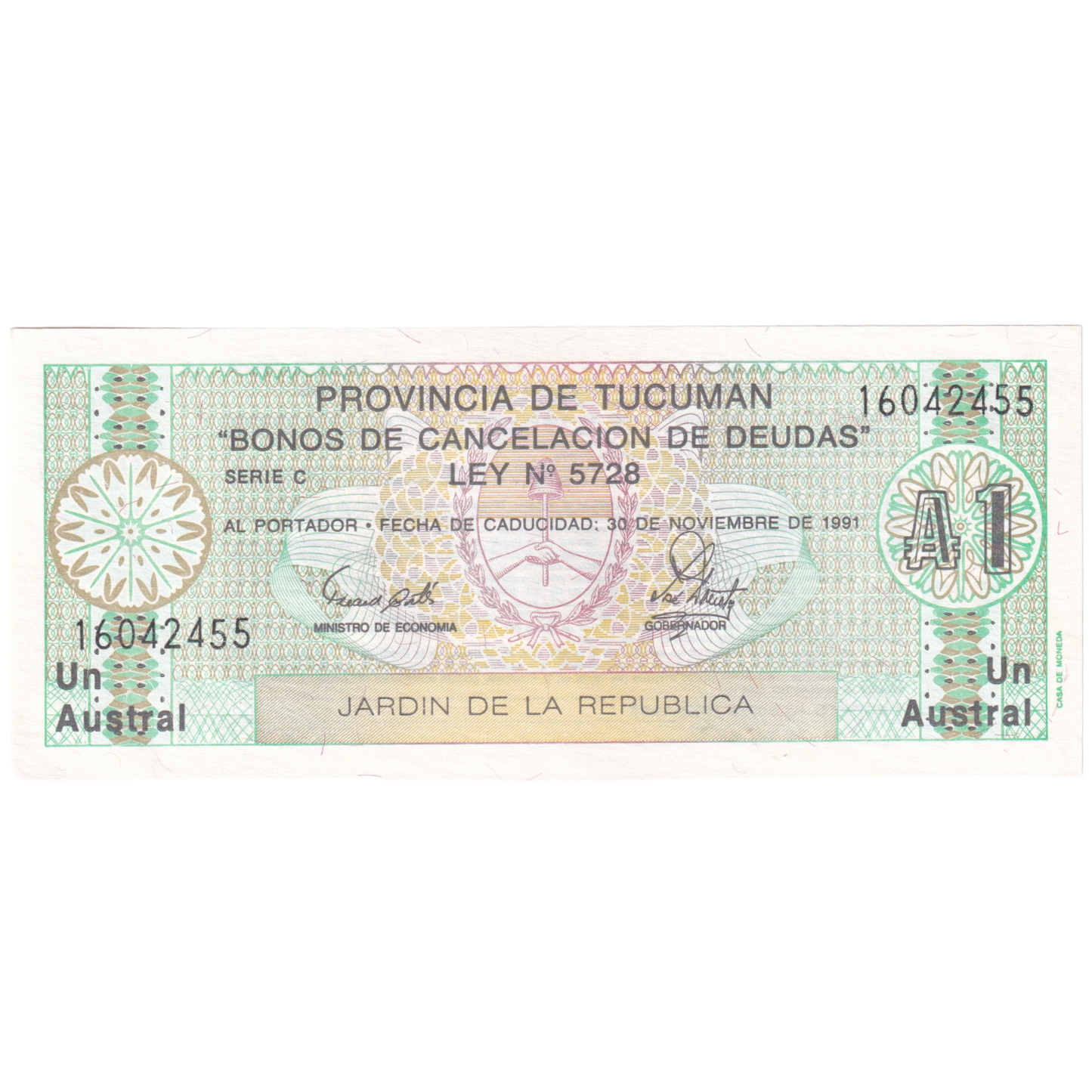 Argentina 1987-1988 1 Austral 16042455