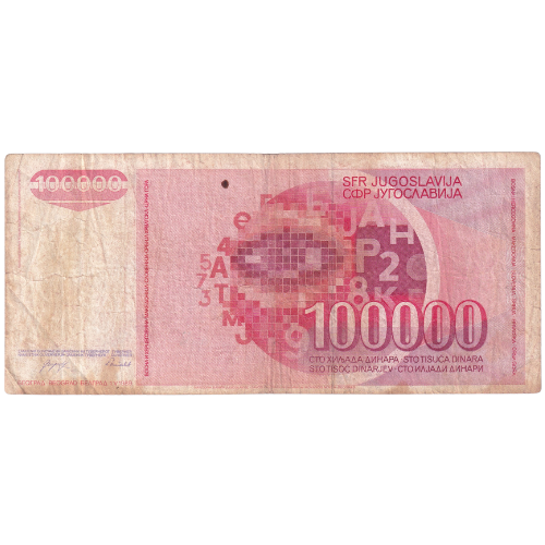 Yugoslavia 100000 Dinar
