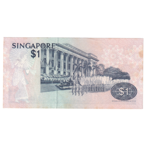 Singapore 1980 1 Dollar VF G/35 383632 Banknote