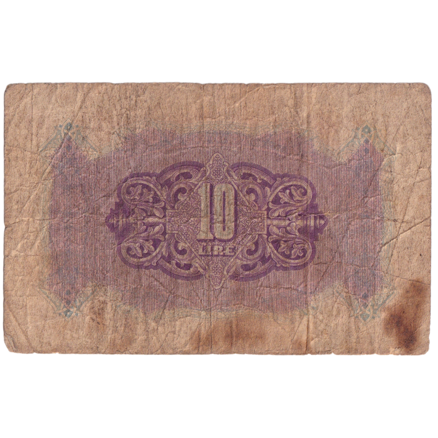 Tripolitania 1943-1951 10 Lire G Banknote