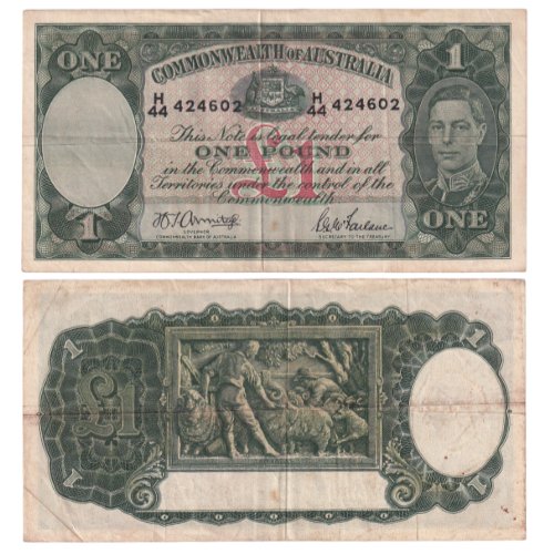 AUSTRALIA 1938 1 POUND UNC H44 424602