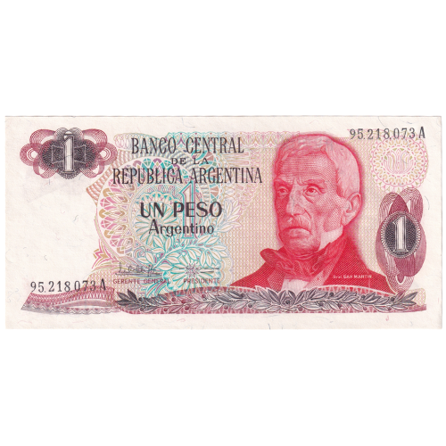 Argentina 1 Peso UNC 95.218073A Banknote