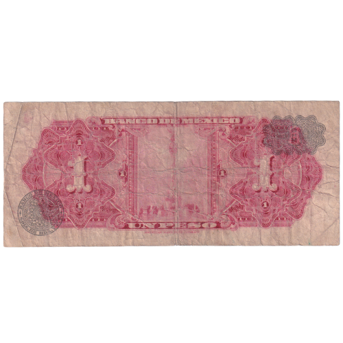 Mexico 1969 1 Peso F E593238 Banknote