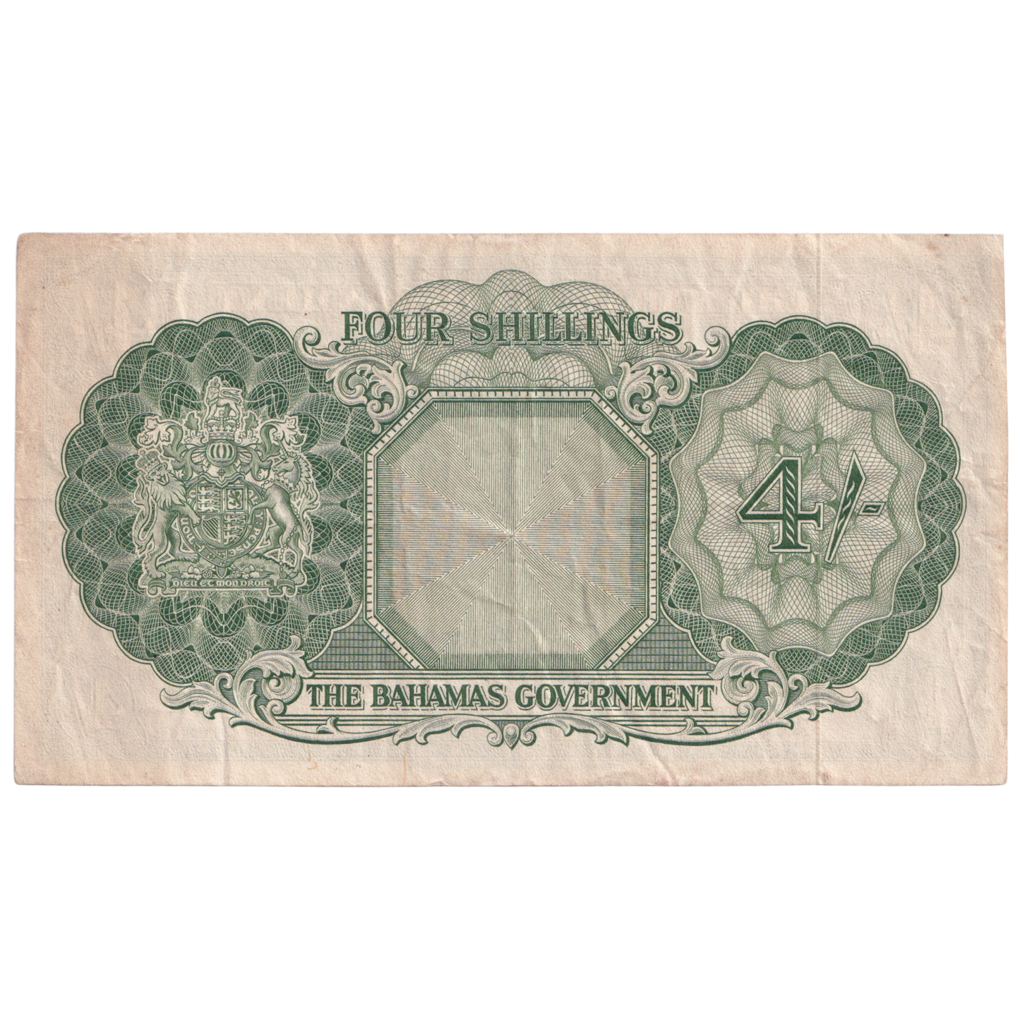 BAHAMAS 1953 4 SHLLINGS VF 178273 Banknote