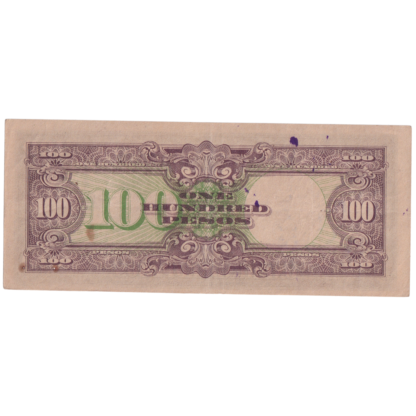 PHILIPPINES 1944 100 PESOS AUNC 0762884 Banknote