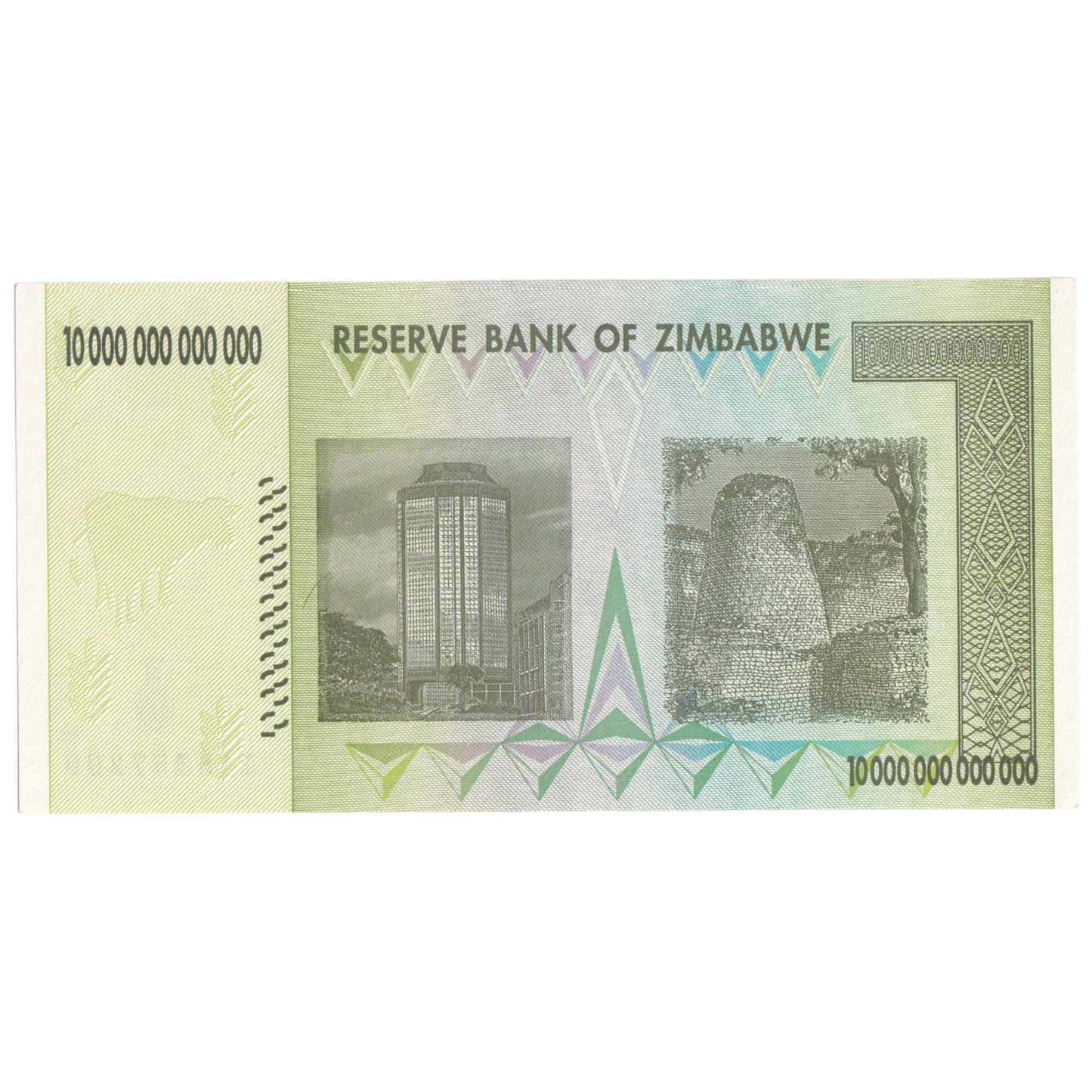 ZIMBABWE 2008 10 TRILLION DOLLARS UNC AA5357200 Banknote