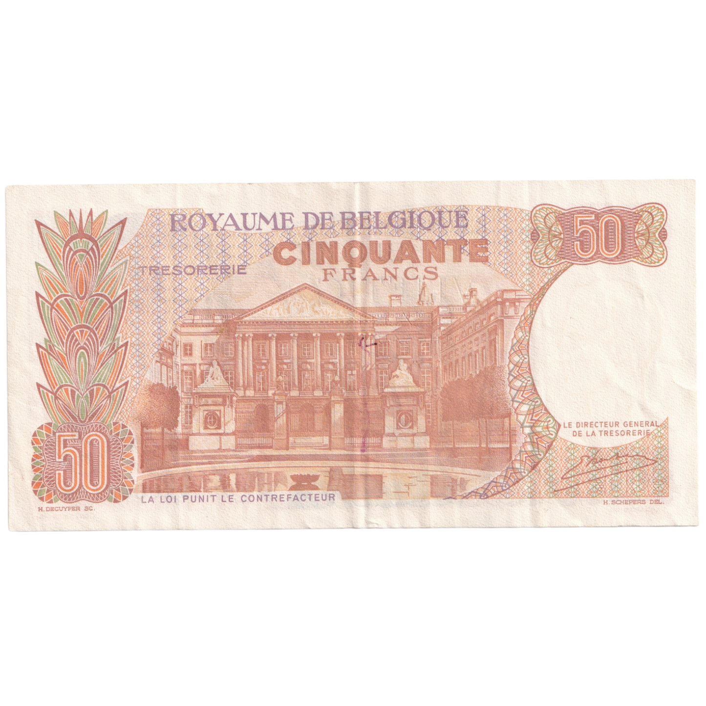 BELGIUM 1966 50 FRANCS UNC 220662168 Banknote