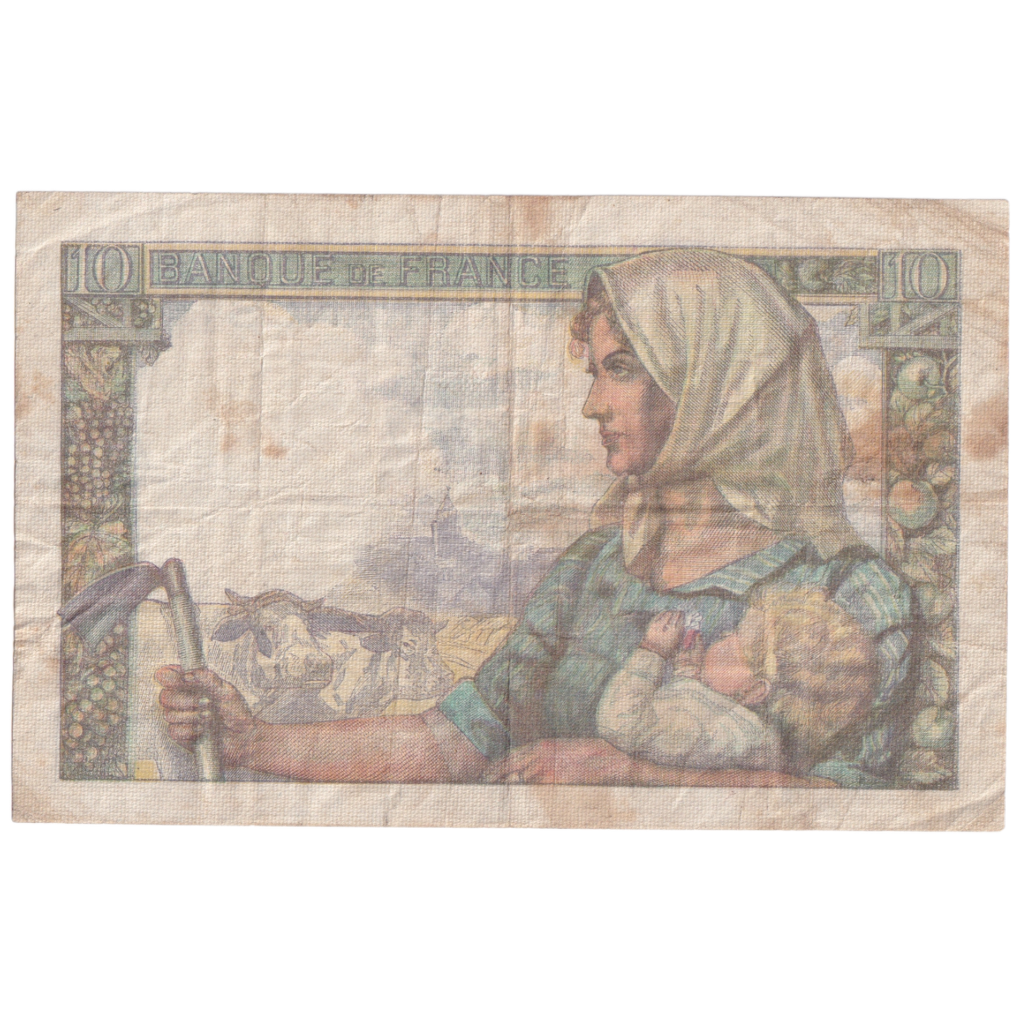 FRANCE 1944 10 FRANCS F M.50 76545 Banknote