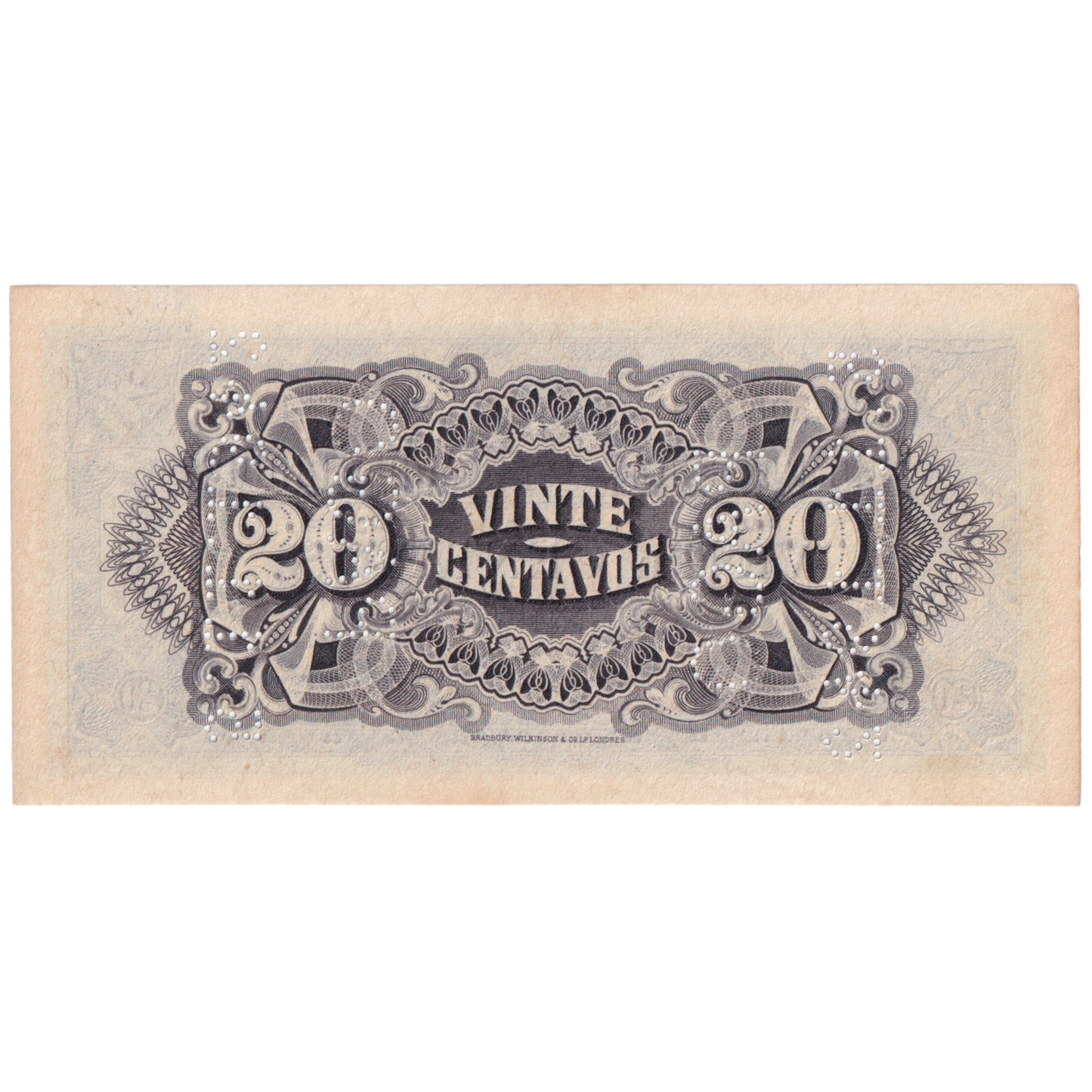 MOZAMBIQUE 1933 20 CENTAVOS UNC 302,188 Banknote