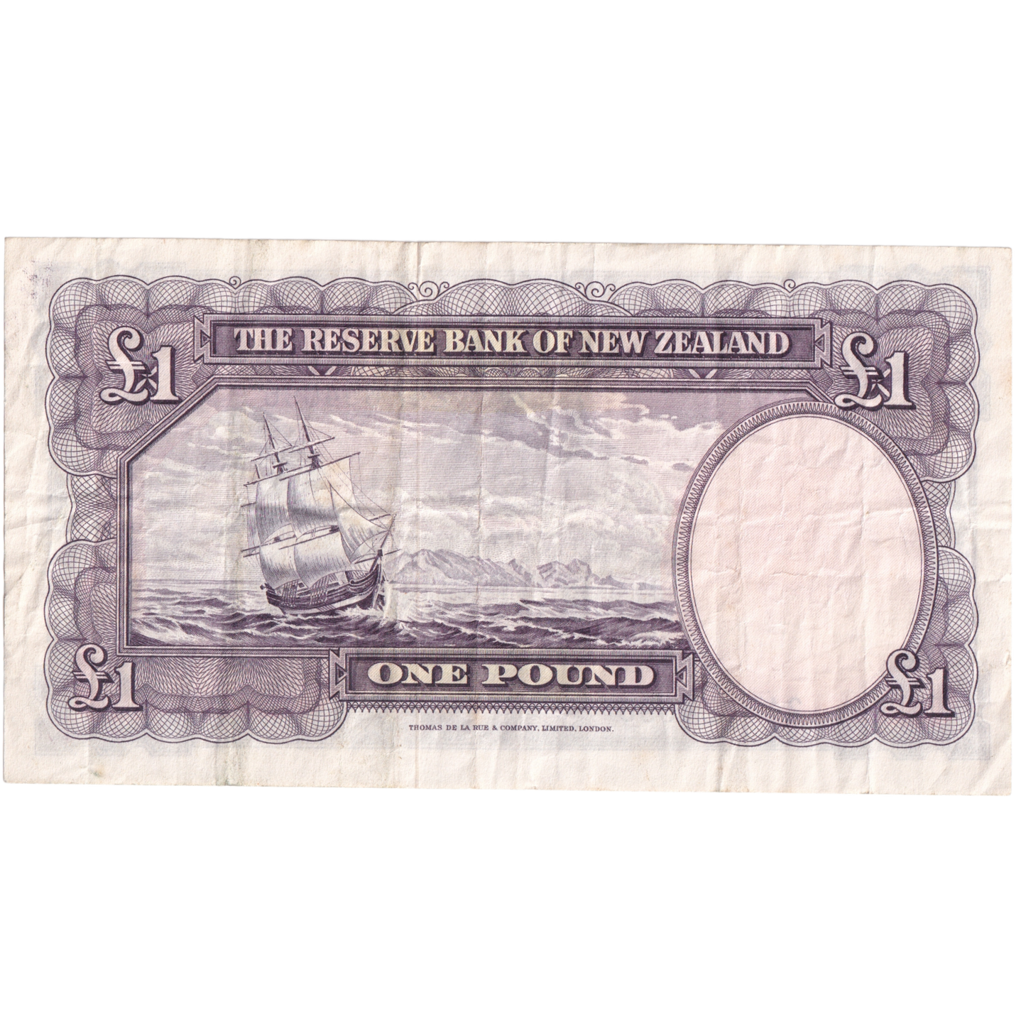 NEW ZEALAND 1955-1956 1 POUND AUNC 247 634096 Banknote