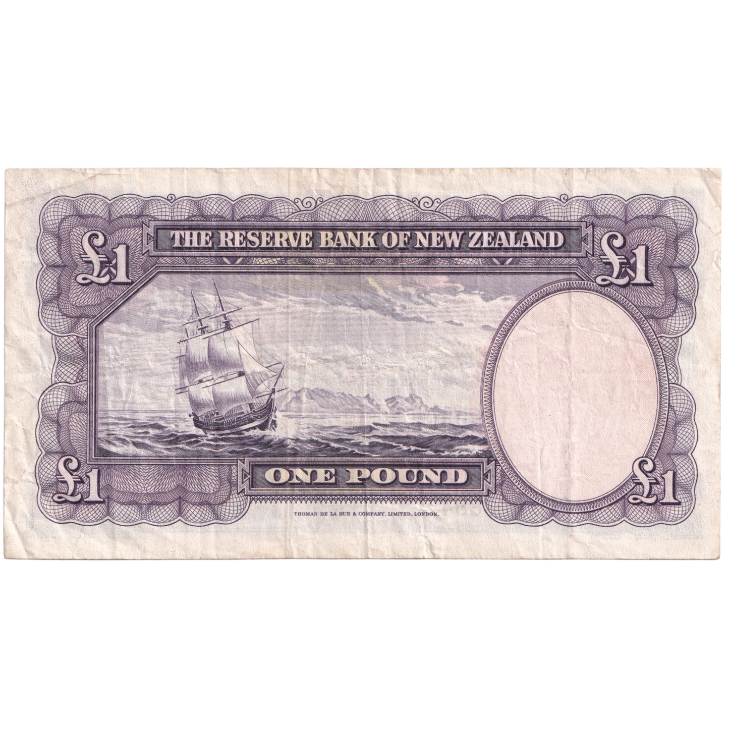 NEW ZEALAND 1955-1956 1 POUND EF 293 828884 Banknote