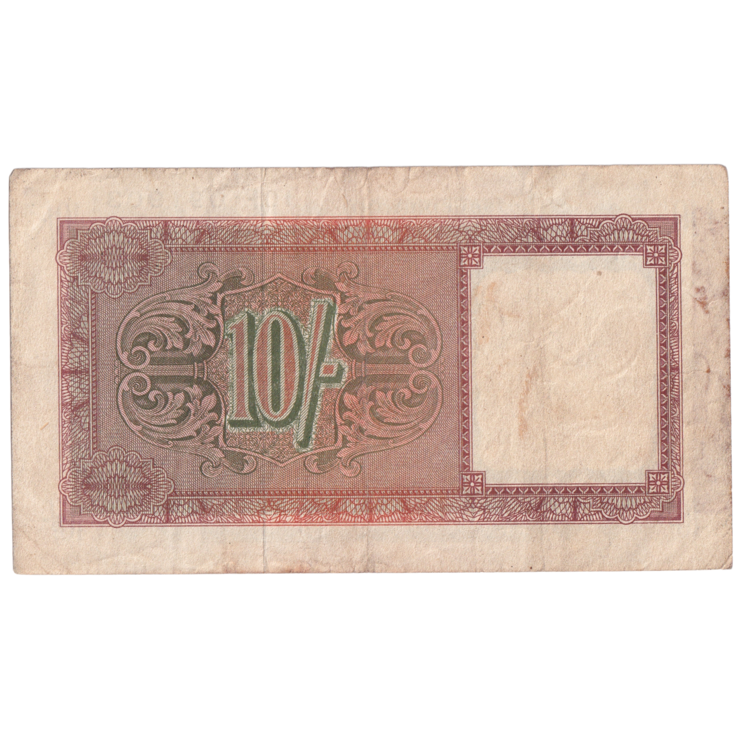 BRITIAN 1943 10 SHILLINGS VF 10F 091903 Banknote
