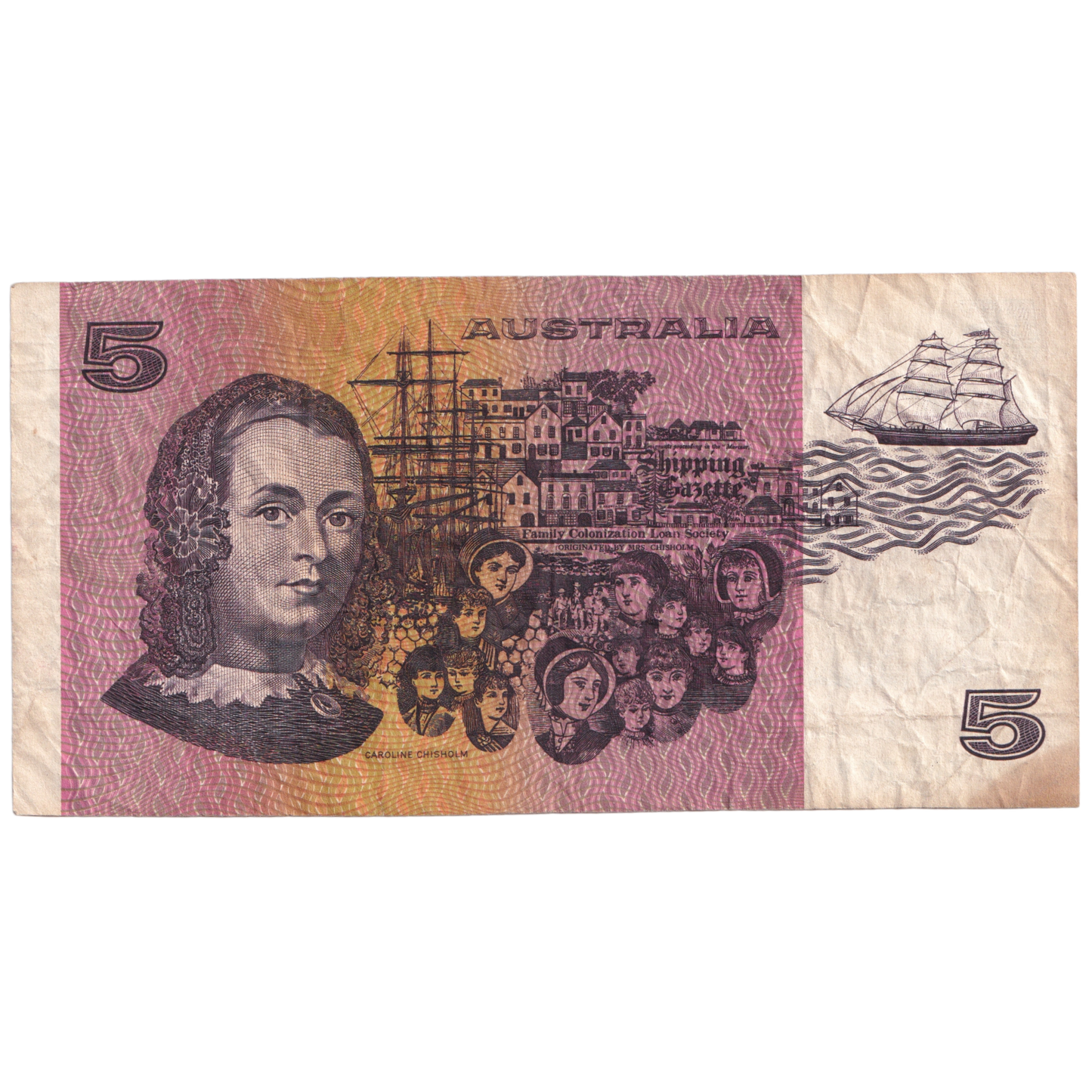 AUSTRALIA 1991 5 DOLLARS VF QKT 781709 Banknote