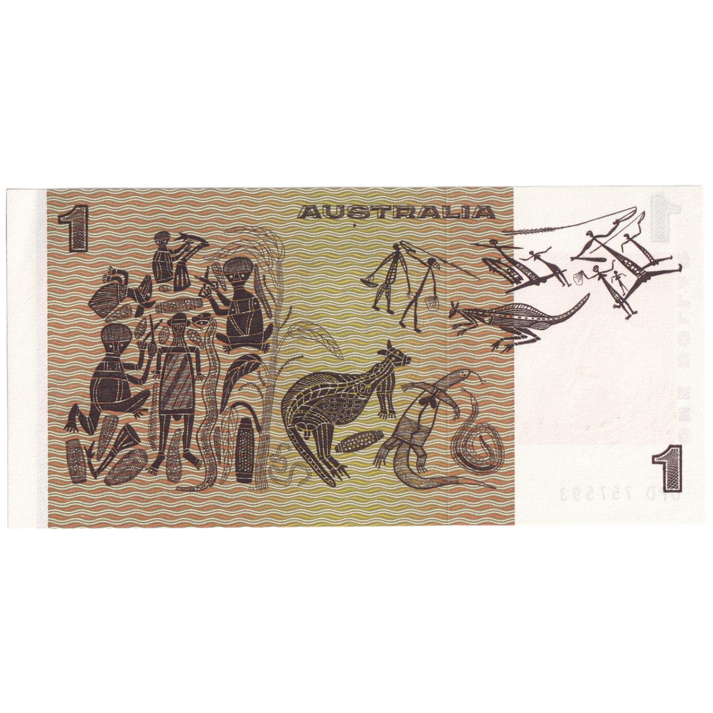 AUSTRALIA 1983 1 DOLLAR UNC DPD 757593 Banknote