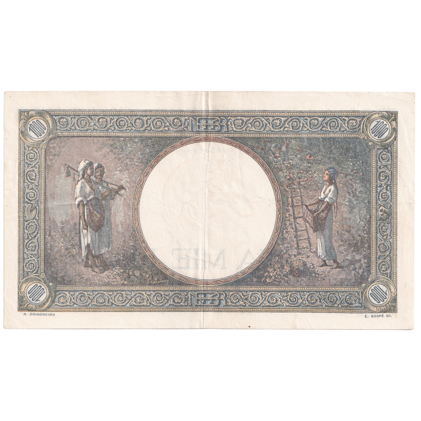 ROMANIA 1941 1000 LEI AUNC F.0307 0884 Banknote