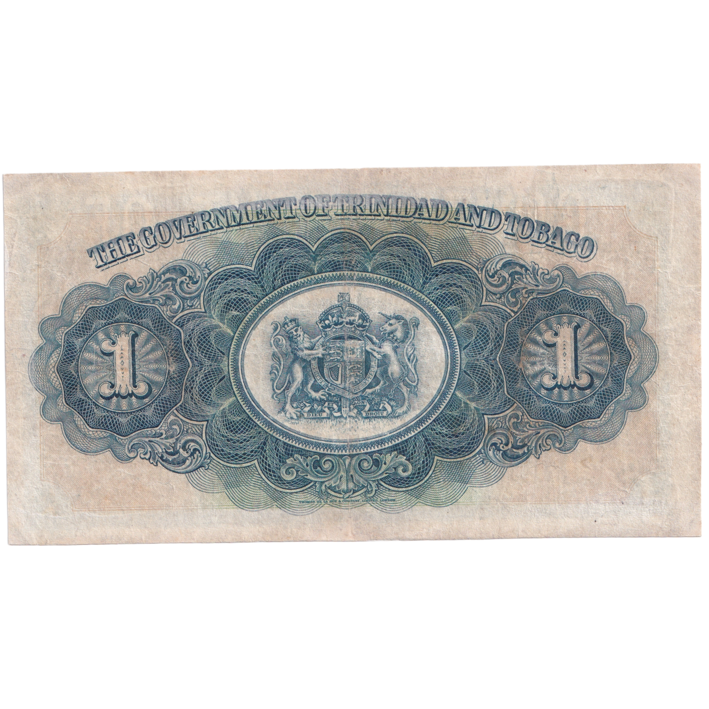 TRINIDAD AND TOBAGO 1939 1 DOLLAR UNC 32C42801 Banknote