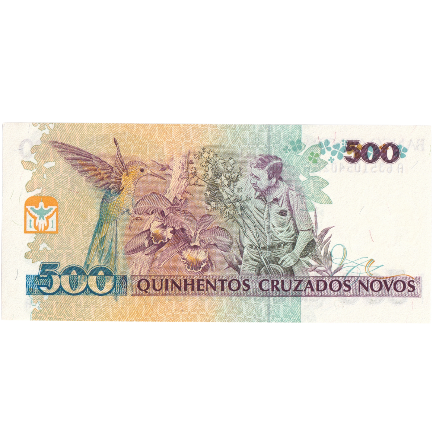 Brazil 1990 500 Cruzeiros UNC A6351054022A Banknote