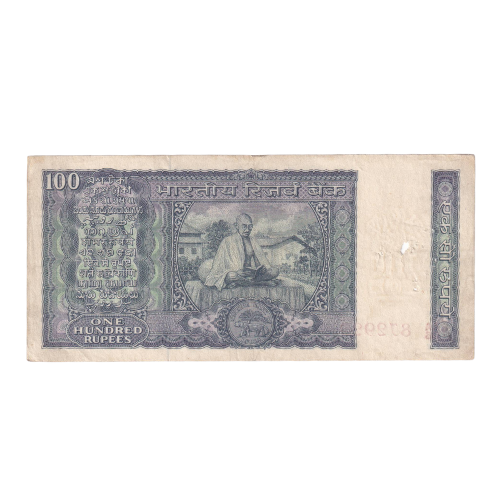 India 1947-1996 100 Rupees F AA26 872920 Banknote