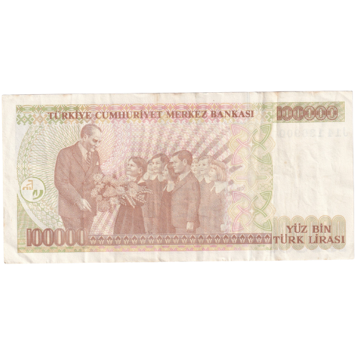Turkey 1994 100000 Lira UNC J14 136900 Banknote