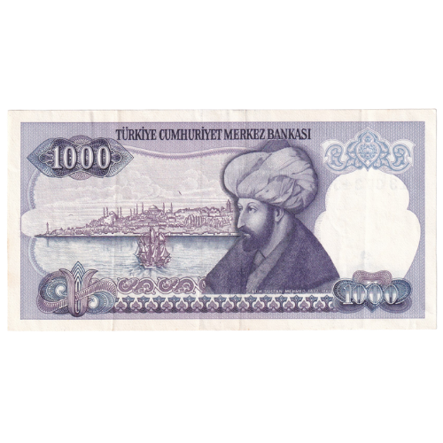 Turkey 1970 1000 Lira UNC J13 073452 Banknote