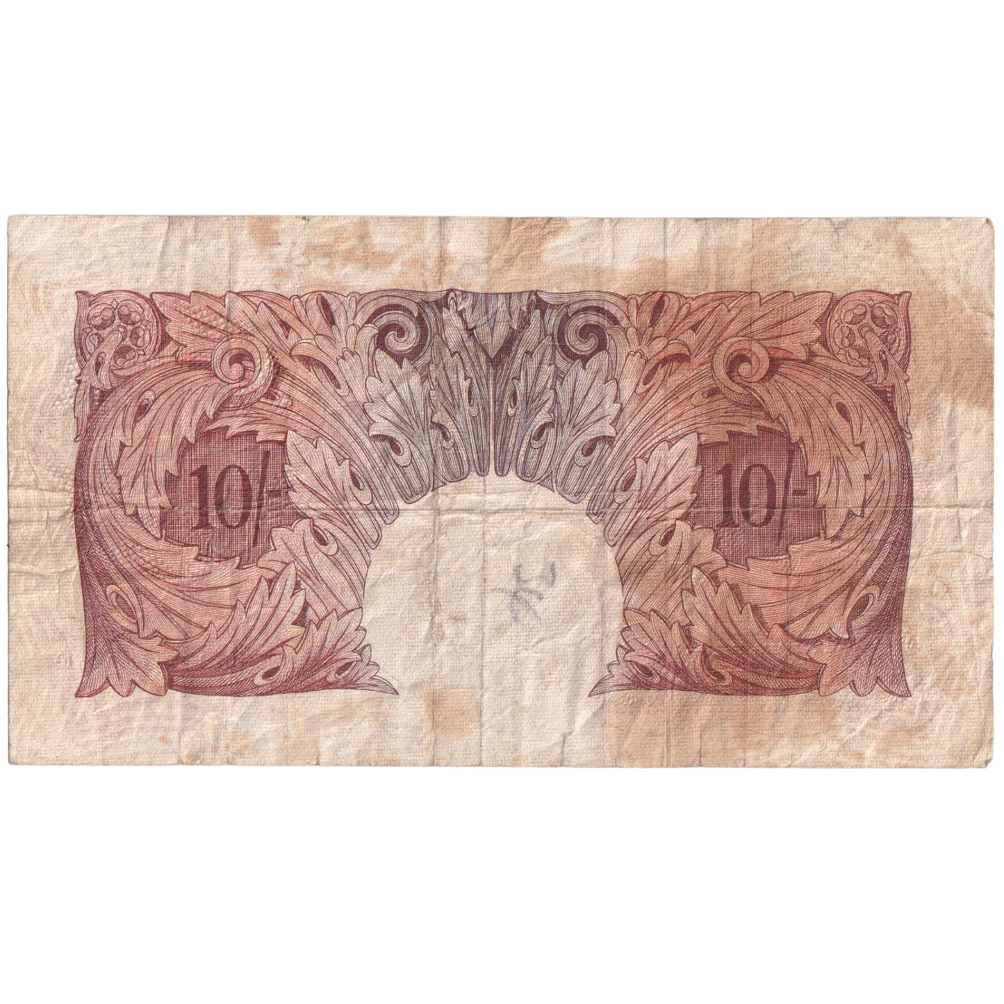 England 1928-1948 10 Shillings F D88Z709595 Banknote