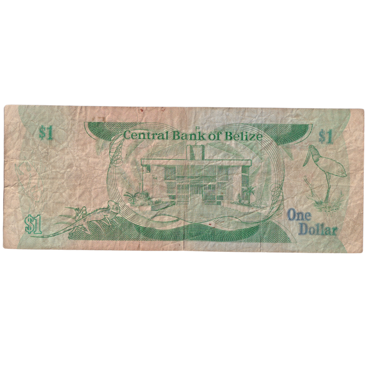 Belize 1983 1 Dollar F A/6 013693 Banknote