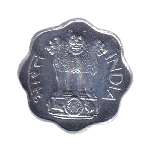 India 1974 2 Paise VF Proof Coin