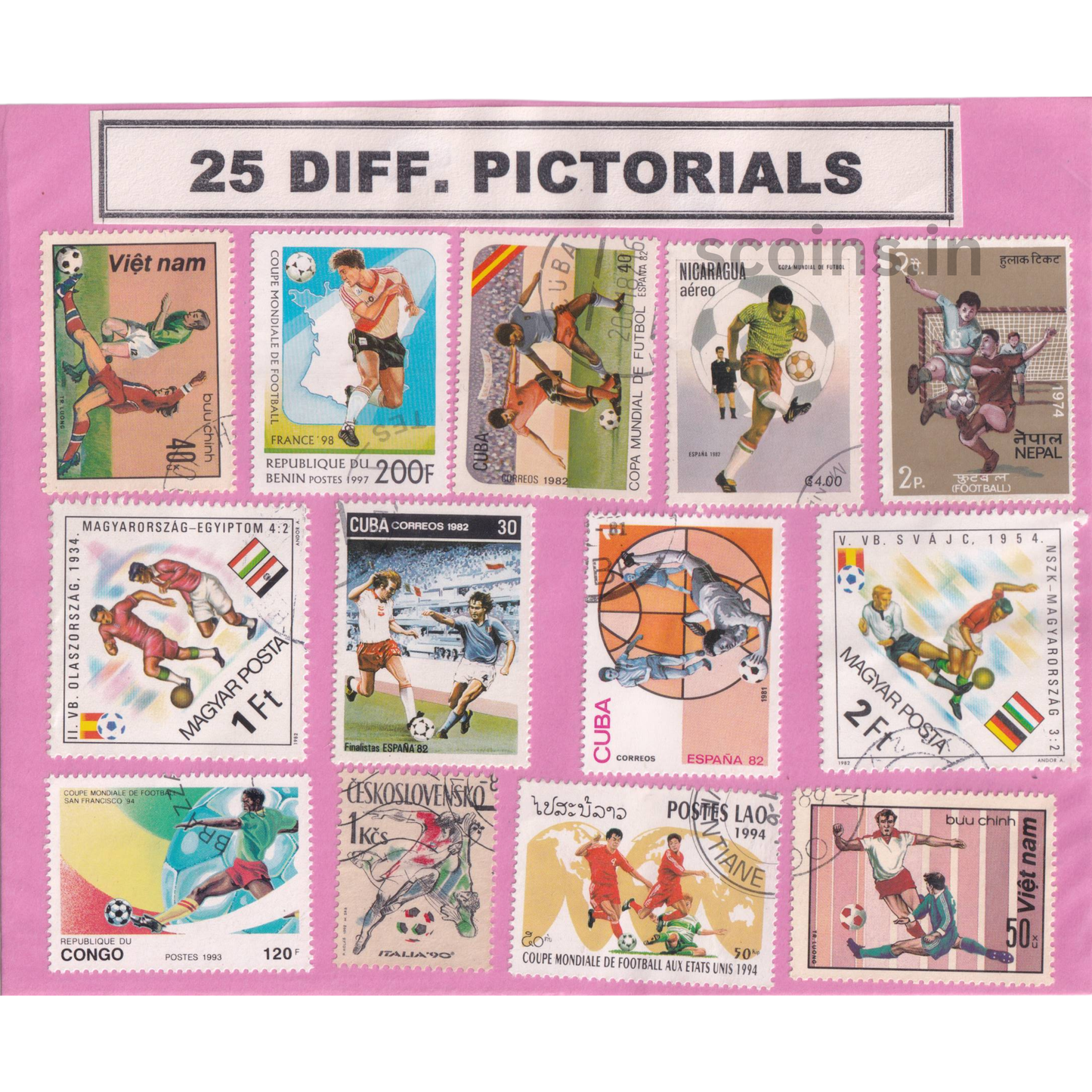 WORLD 25 DIFF PICTORIALS