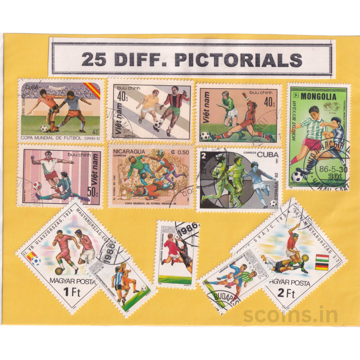 WORLD 25 DIFF PICTORIALS