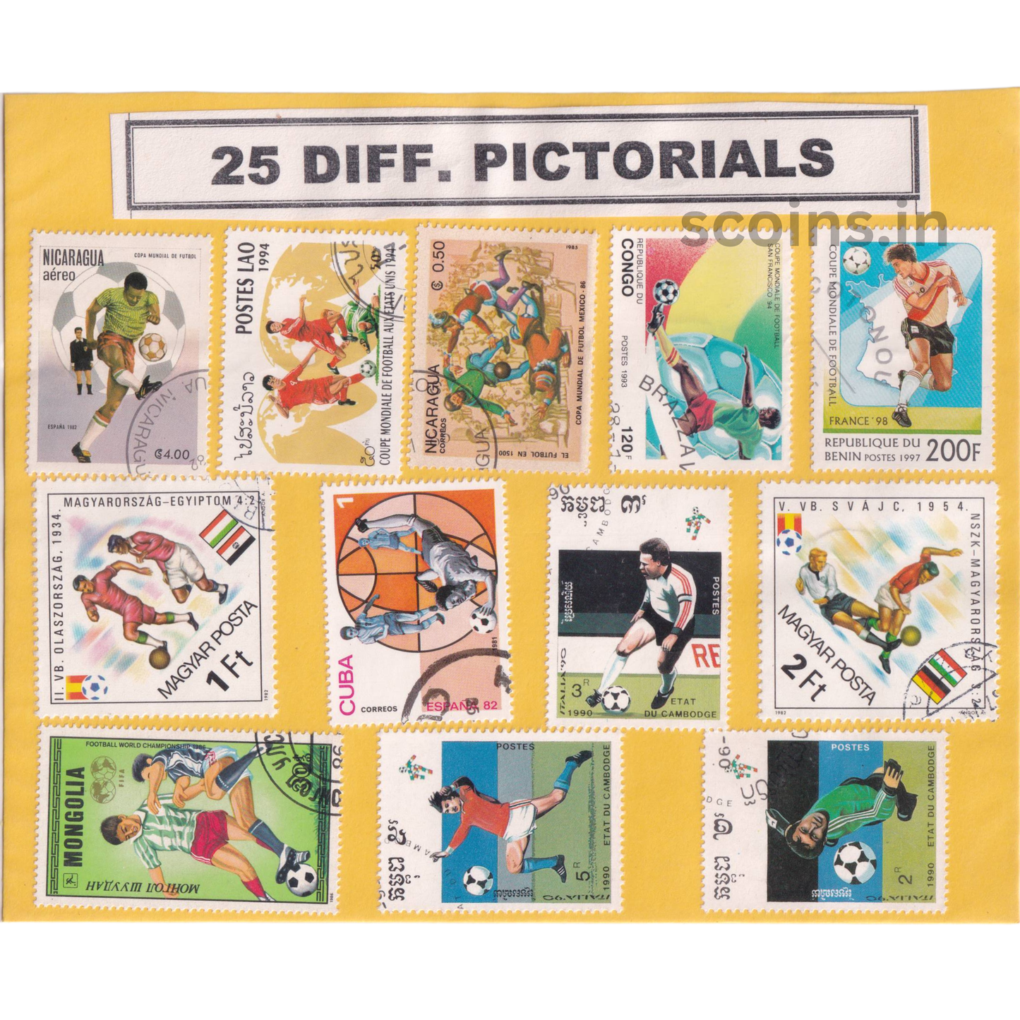 WORLD 25 DIFF PICTORIALS